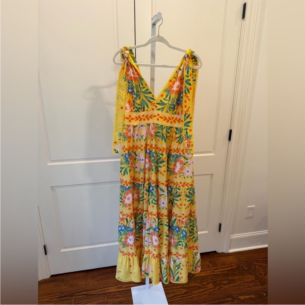 CHELSEA & VIOLET Cecily Yellow floral maxi dress - Picture 3 of 5